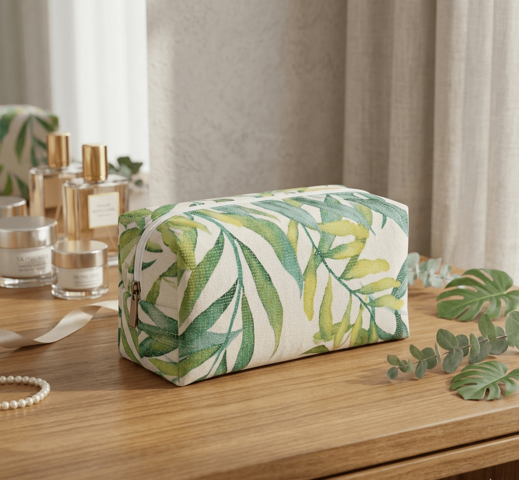 Trousse de Toilette feuille verte