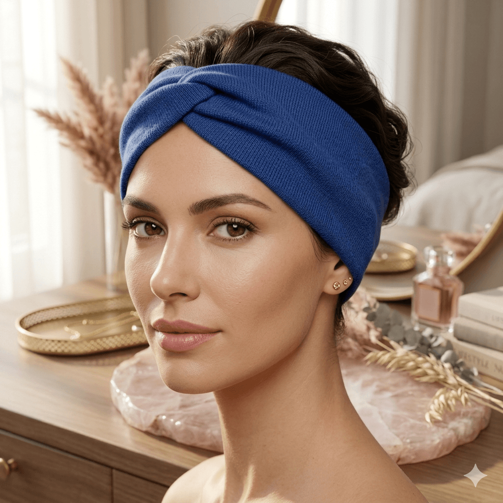 Headband Turban Blue 