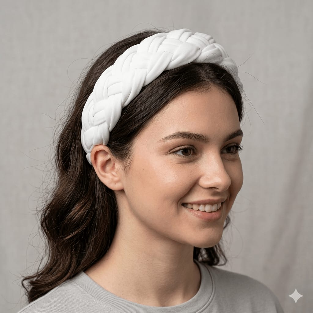 Braid Headbands White