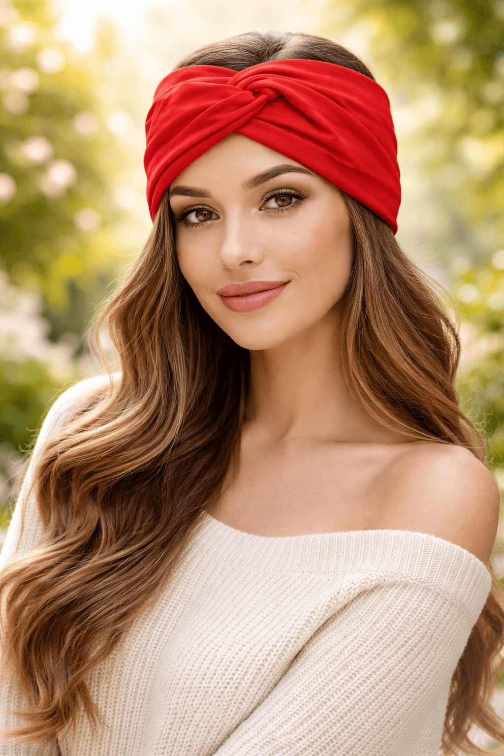Headband Turban Red