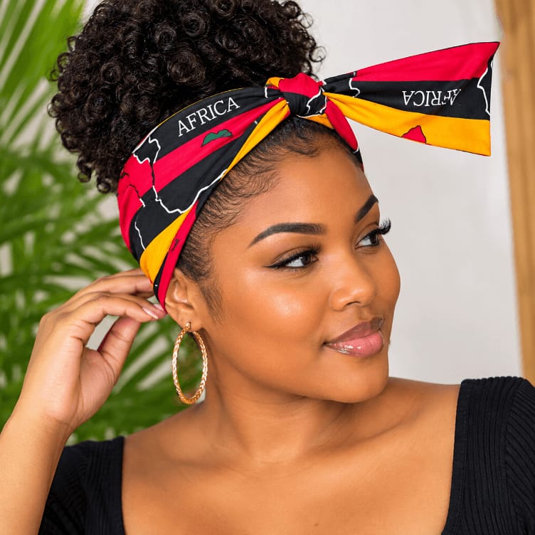 Headband African Black Yellow Red